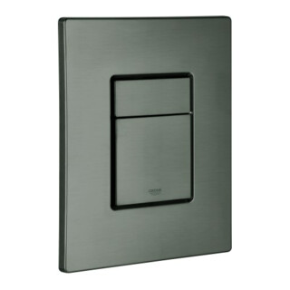 Grohe Plaque de recouvrement 42371 avec bouton-poussoir graphite dur brossé