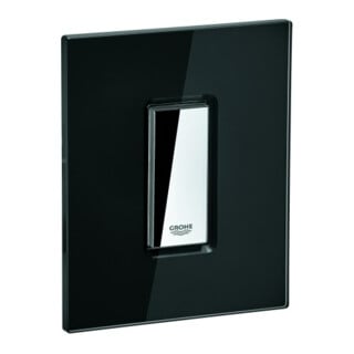 Grohe Plaque de recouvrement 42373 avec bouton-poussoir noir velours