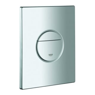 Grohe Plaque de recouvrement 42375 avec bouton-poussoir chrome mat