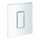 Grohe Plaque de recouvrement 42377 avec bouton-poussoir blanc alpin-1