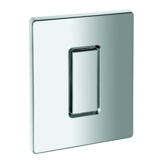 Grohe Plaque de recouvrement 42377 avec bouton-poussoir chrome mat