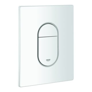 Grohe Plaque de recouvrement 42378 avec bouton-poussoir blanc alpin