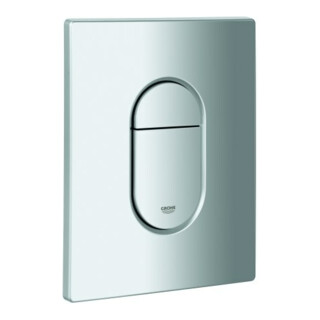 Grohe Plaque de recouvrement 42378 avec bouton-poussoir chrome mat