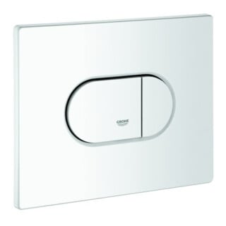 Grohe Plaque de recouvrement 42379 avec bouton-poussoir blanc alpin