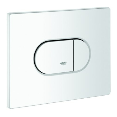 Grohe Plaque de recouvrement 42379 avec bouton-poussoir blanc alpin