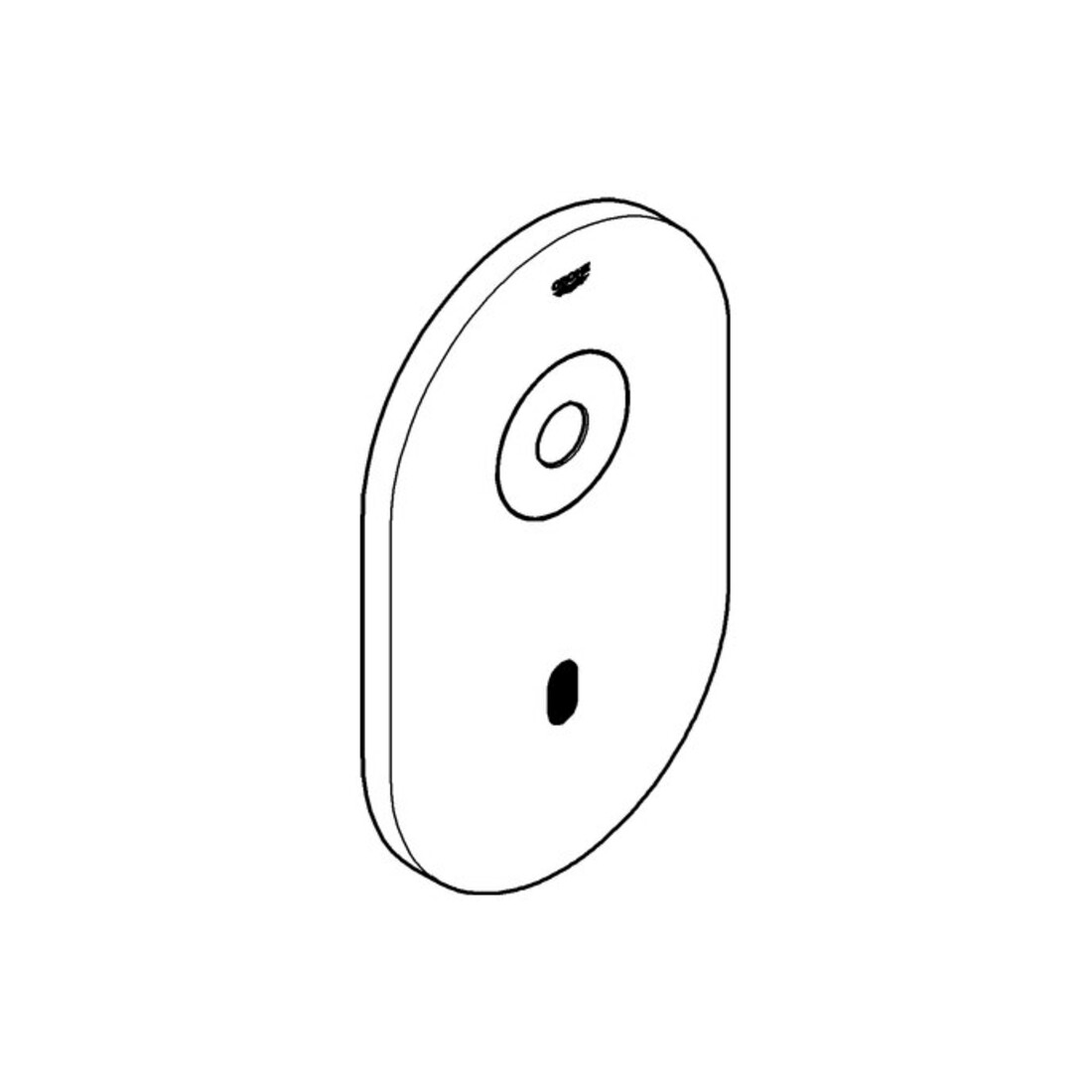 Grohe Plaque de recouvrement 42421 avec électronique chrome