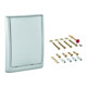 Grohe Plaque de recouvrement 43179 complète pour chasse d'eau WC encastrée murale chrome mat-1