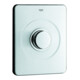 Grohe Plaque de recouvrement 43193 avec bouton-poussoir acier inoxydable-1