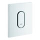 Grohe Plaque de recouvrement Arena Cosmopolitan blanche, déclenchement manuel pour urinoir-1