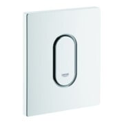 Grohe Plaque de recouvrement Arena Cosmopolitan blanche, déclenchement manuel pour urinoir