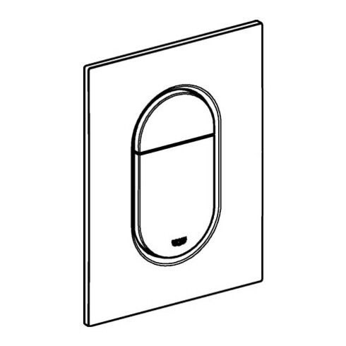 Grohe Plaque de recouvrement Arena Cosmopolitan S graphite dur, montage vertical