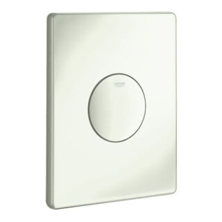Grohe Plaque de recouvrement Skate bouton-poussoir, montage vertical, blanc