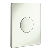 Grohe Plaque de recouvrement Skate bouton-poussoir, montage vertical, blanc
