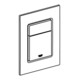 Grohe Plaque de recouvrement Skate Cosmopolitan S graphite dur, montage vertical-4