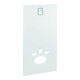 Grohe Plaque en verre Skate Cosmopolitan avec kit anti-bruit, blanc lune-1