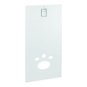 Grohe Plaque en verre Skate Cosmopolitan avec kit anti-bruit, blanc lune