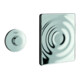 Grohe Pneumatic-Betätigung Surf Hand-Fernb., Abdeckplatte Surf, chrom-1
