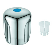 Grohe Poignée 41002 Marquage bleu pour vannes extérieures Eurotec chromé