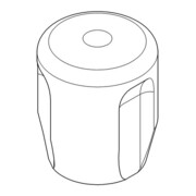 Grohe Poignée 41002 Marquage bleu pour vannes extérieures Eurotec chromé-3
