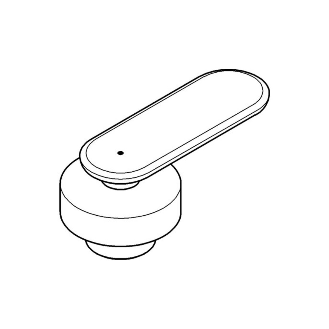 Grohe Poignée 48015 Marquage bleu pour Veris velvet black