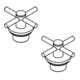 Grohe Poignée croix 48406 pour Atrio 2 pcs chrome
