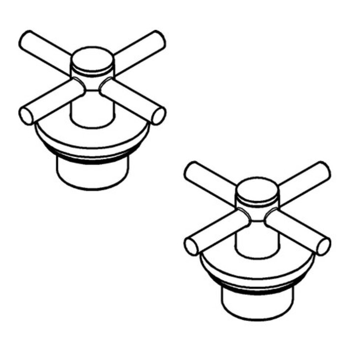 Grohe Poignée croix 48406 pour Atrio 2 pcs chrome