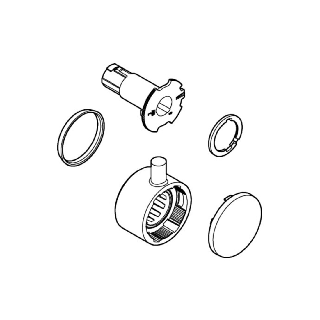 Grohe Poignée d'arrêt 49090 pour Aquadimmer supersteel