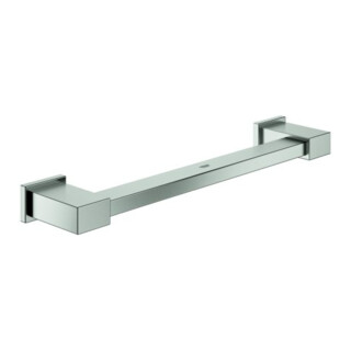 Grohe Poignée de baignoire Essentials Cube 39,2 cm, fixation dissimulée, supersteel