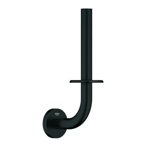 Grohe Porte-papier toilette de réserve Essentials mural, fixation incluse, noir mat