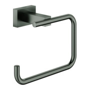 Grohe Porte-papier toilette Essentials Cube graphite mat, sans couvercle, fixation dissimulée