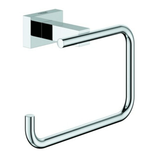 Grohe Porte-papier toilette Essentials Cube sans couvercle, fixation dissimulée, chrome