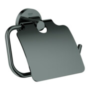 Grohe Porte-papier toilette Essentials hd graphite, avec couvercle, fixation cachée