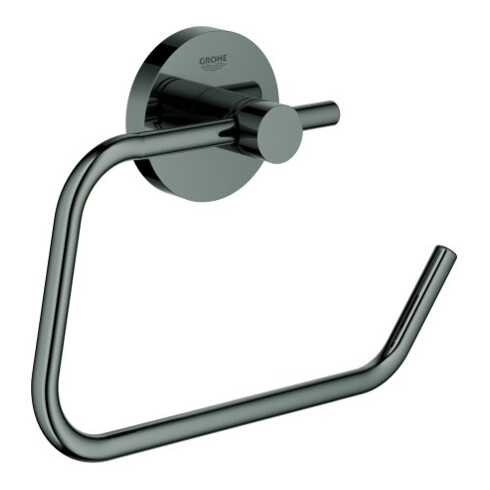 Grohe Porte-papier toilette Essentials hd graphite, sans couvercle, fixation cachée