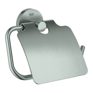Grohe Porte-papier toilette Essentials m D., fixation cachée, supersteel