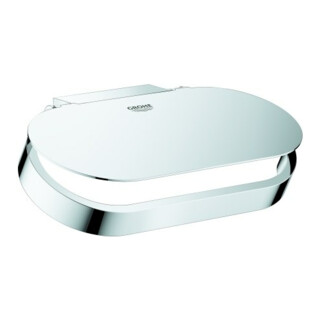 Grohe Porte-papier toilette Selection avec couvercle, fixation murale, chrome