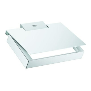 Grohe Porte-papier toilette Selection Cube chrome, avec couvercle, fixation dissimulée