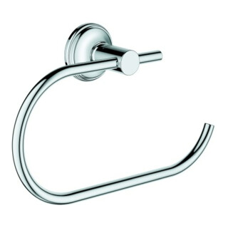 Grohe Porte-papier WC Essentials Authentic chromé, sans couvercle, fixation cachée