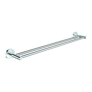 Grohe Porte-serviettes double Essentials 60 cm, fixation dissimulée, chrome