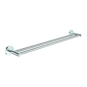 Grohe Porte-serviettes double Essentials 60 cm, fixation dissimulée, chrome
