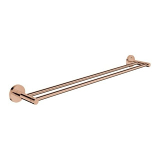Grohe Porte-serviettes double Essentials 60 cm, fixation dissimulée, warm sunset