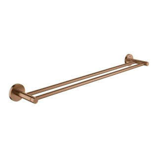 Grohe Porte-serviettes double Essentials 60 cm, fixation murale, chrome brossé