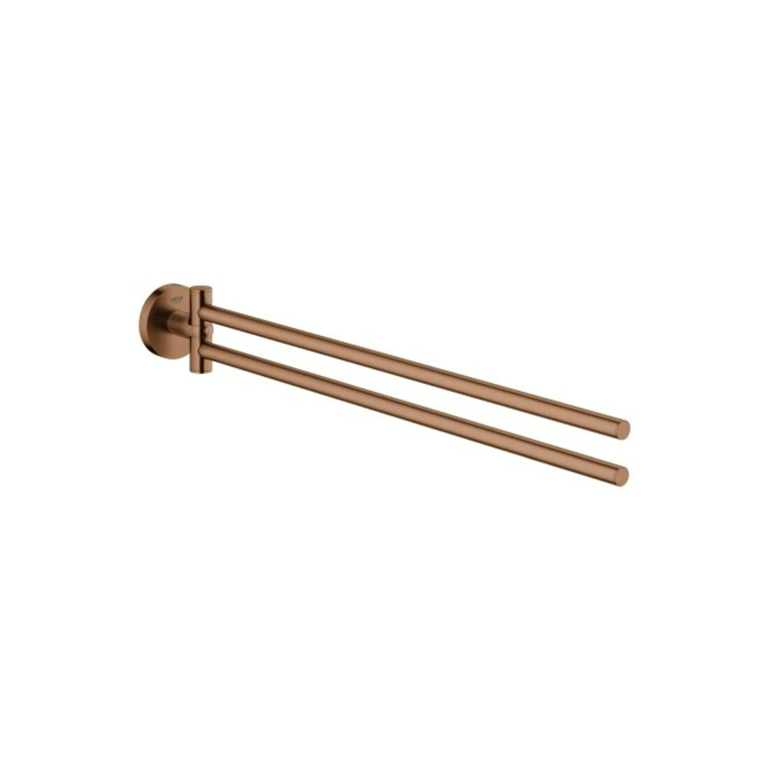 Grohe Porte-serviettes Essentials 2 bras, pivotant, 43,9 cm, blanc solaire structuré