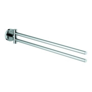 Grohe Porte-serviettes Essentials 43,9 cm, 2 bras, pivotant, chrome