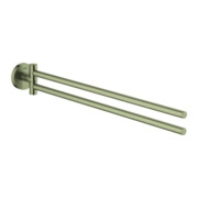 Grohe Porte-serviettes Essentials 43,9 cm, 2 bras, pivotant, nickel brossé
