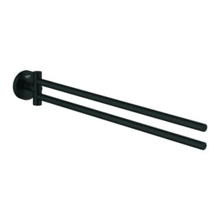 Grohe Porte-serviettes Essentials 43,9 cm, 2 bras, pivotant, noir mat