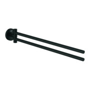 Grohe Porte-serviettes Essentials 43,9 cm, 2 bras, pivotant, noir mat
