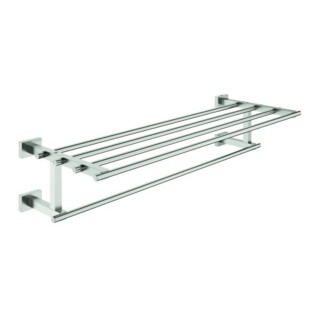 Grohe Porte-serviettes Essentials Cube 60 cm, fixation murale, supersteel