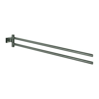 Grohe Porte-serviettes Essentials Cube h grap g, 2 bras, 43,9 cm, noir, fixé