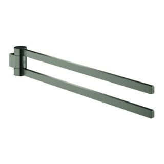 Grohe Porte-serviettes Selection 44,1 cm, 2 bras, pivotant, graphit brossé