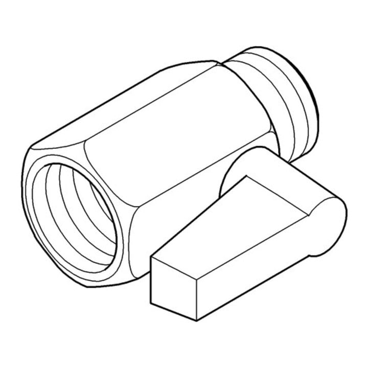 Grohe Pré-coupe pour eau chaude 42116 pour Europlus E caisson encastré chromé